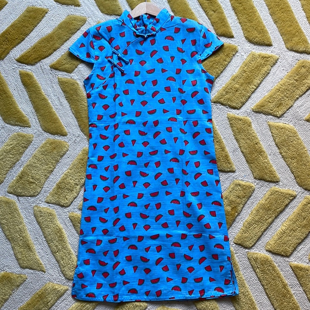 Girls Chou Chou Chic Watermelon Print Dress Size 160 (14)